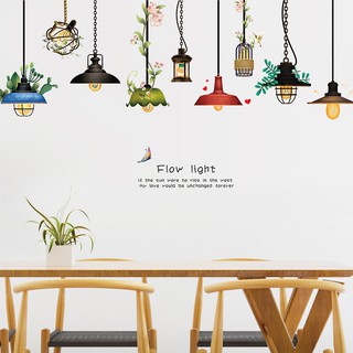 (XẢ KHO) [Nhiều mẫu] Decal dán tường đèn chùm