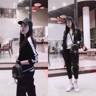 Áo bomber đen