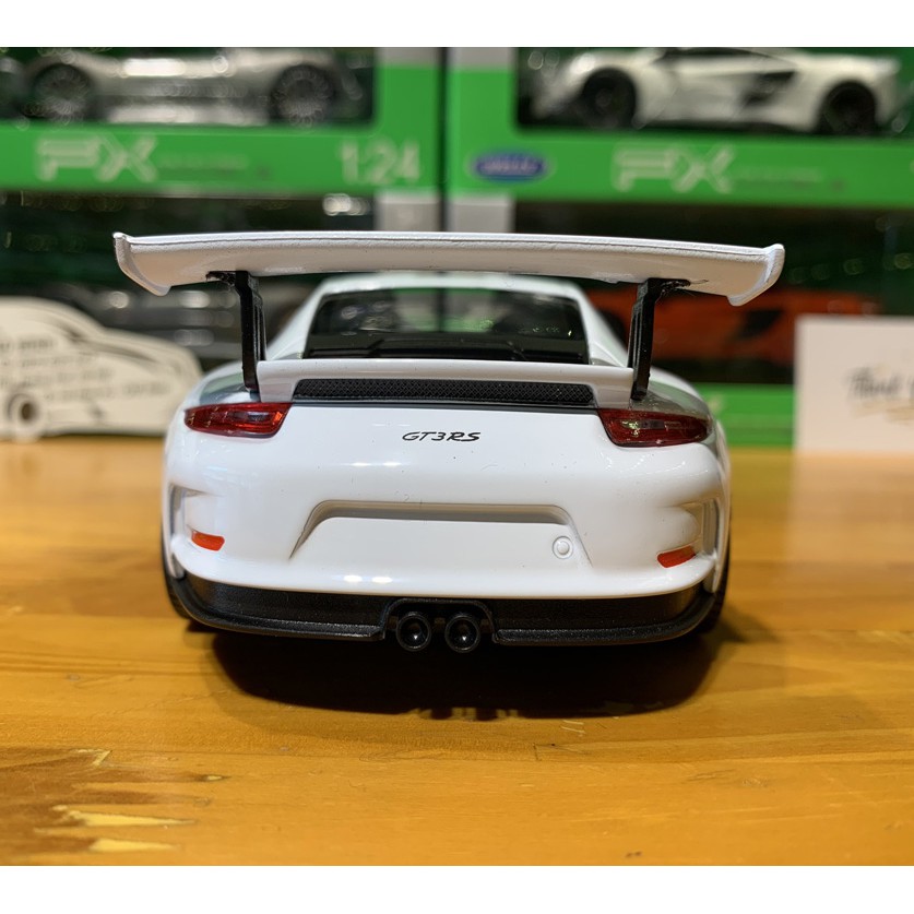 Mô hình xe ô tô Porsche 911 GT3 RS Hãng Welly tỉ lệ 1:24 màu trắng