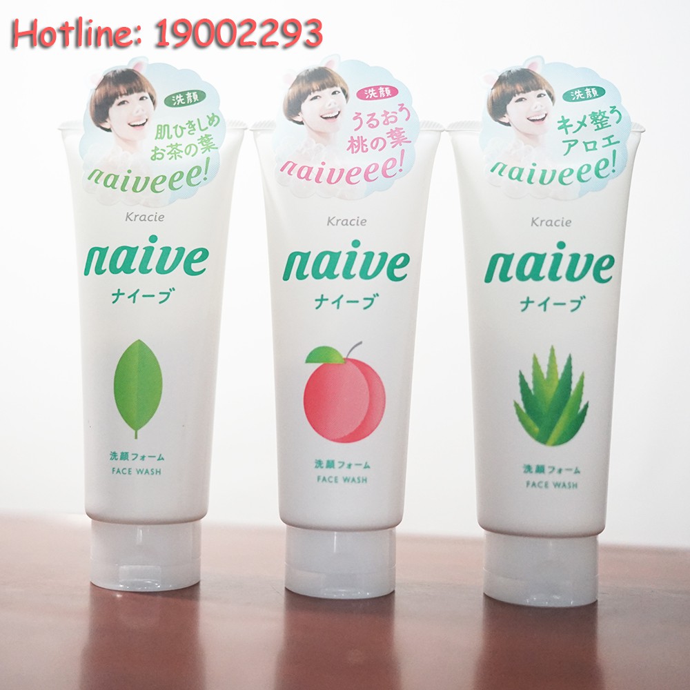 Sữa rửa mặt naive hương tự nhiên 130g