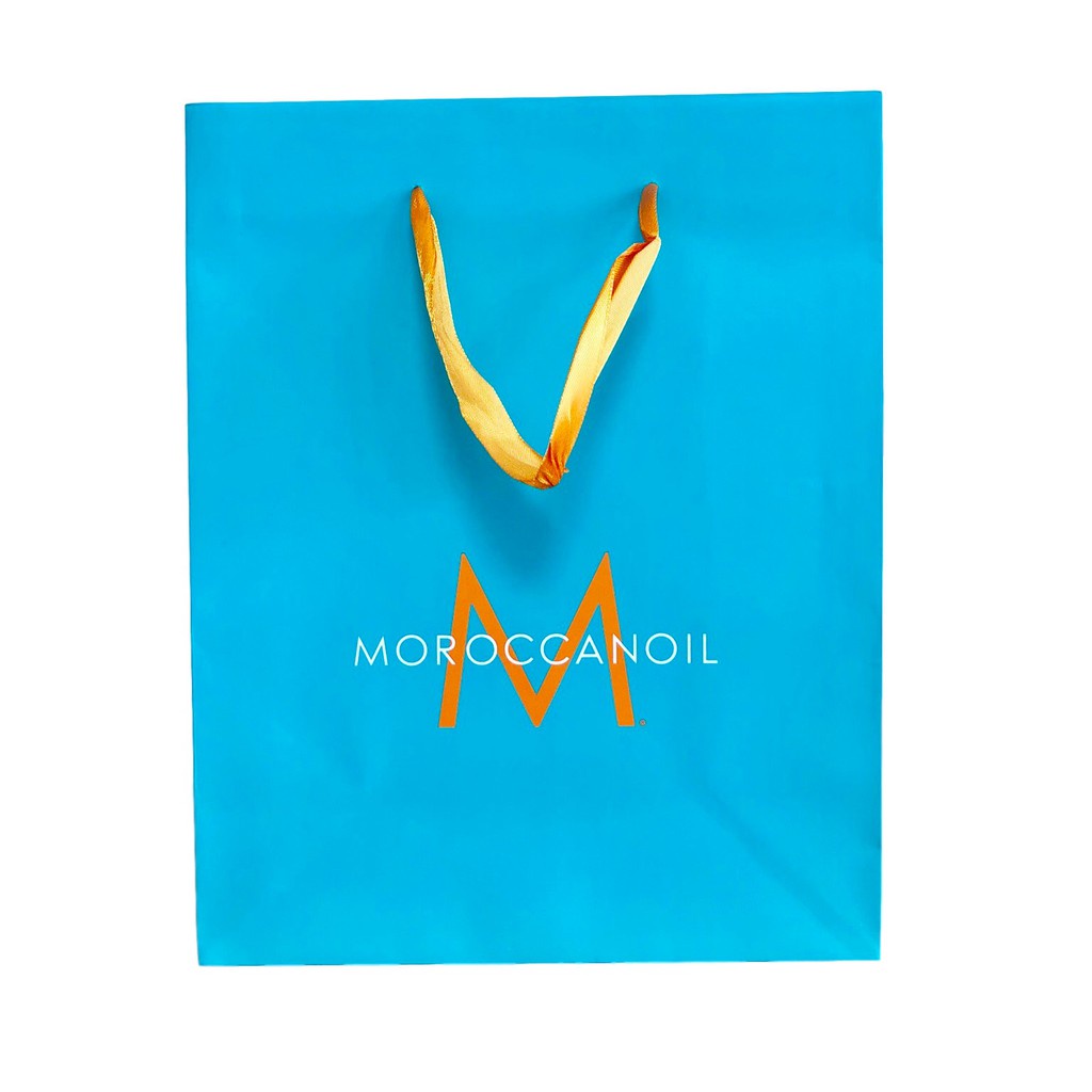 Túi giấy đựng mỹ phẩm quà tặng cao cấp (Màu xanh ngọc) Moroccanoil