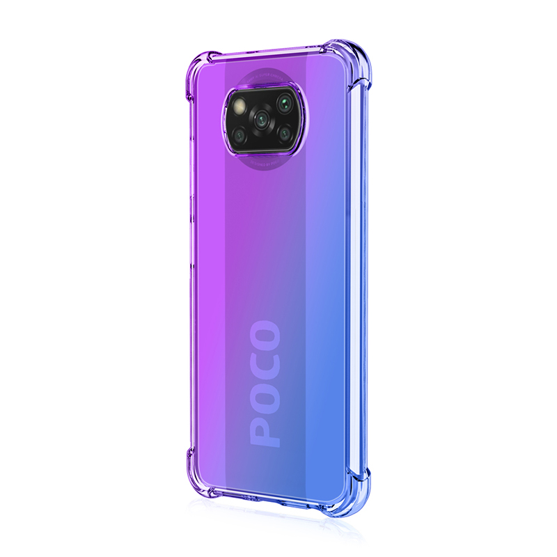 Ốp điện thoại dẻo màu loang siêu mỏng trong suốt chống sốc cho Xiaomi Poco X3 NFC M2 10T Lite Note 10 Ultra Lite