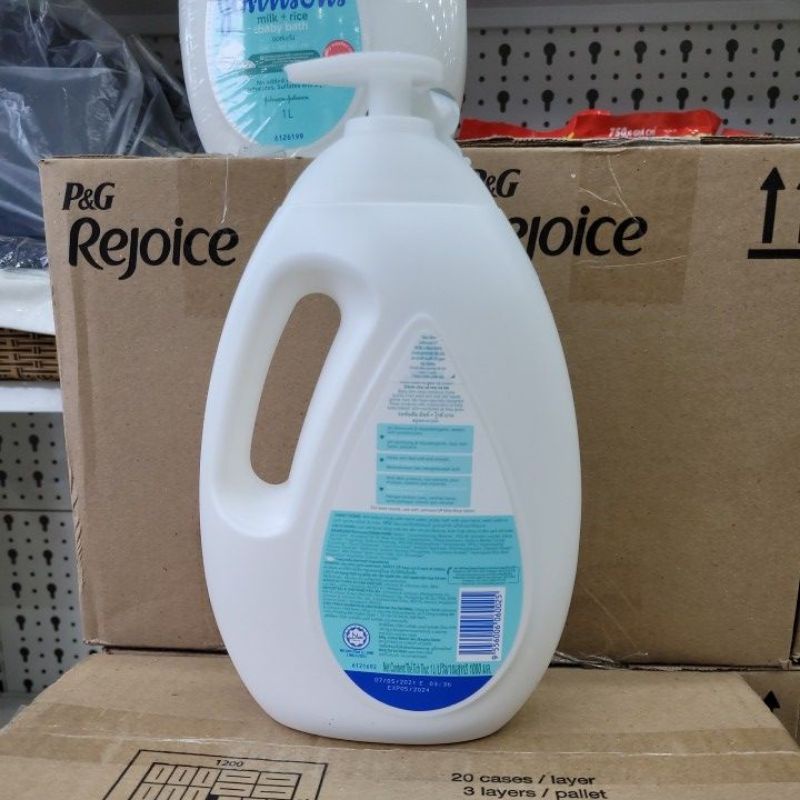 Sữa tắm Johnson's Baby Sữa và Gạo can 1000ml