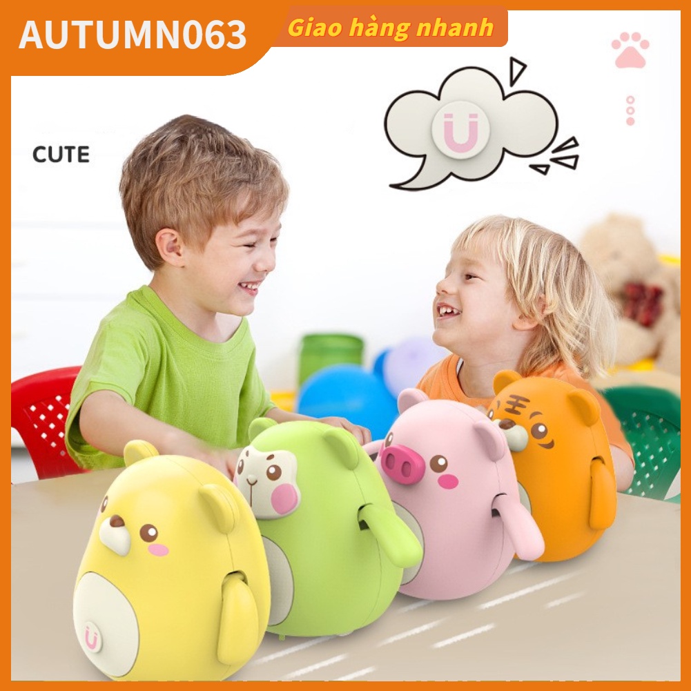 Đồ chơi động vật xoay điện tự động xoay Màu sắc tươi sáng an toàn cho trẻ em hộp màu  Autumn063