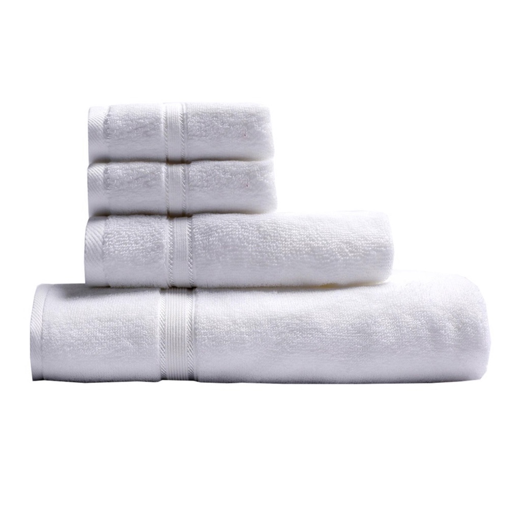 Combo 4 Khăn tắm gội mặt cao cấp 100% cotton siêu thấm hút, không sổ lông, không phai màu