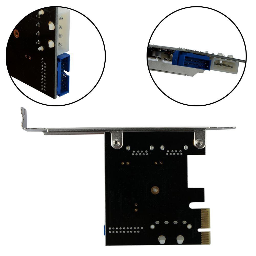 Card Mở Rộng Pci-E 2 Hub 19pin Card 4 Pin