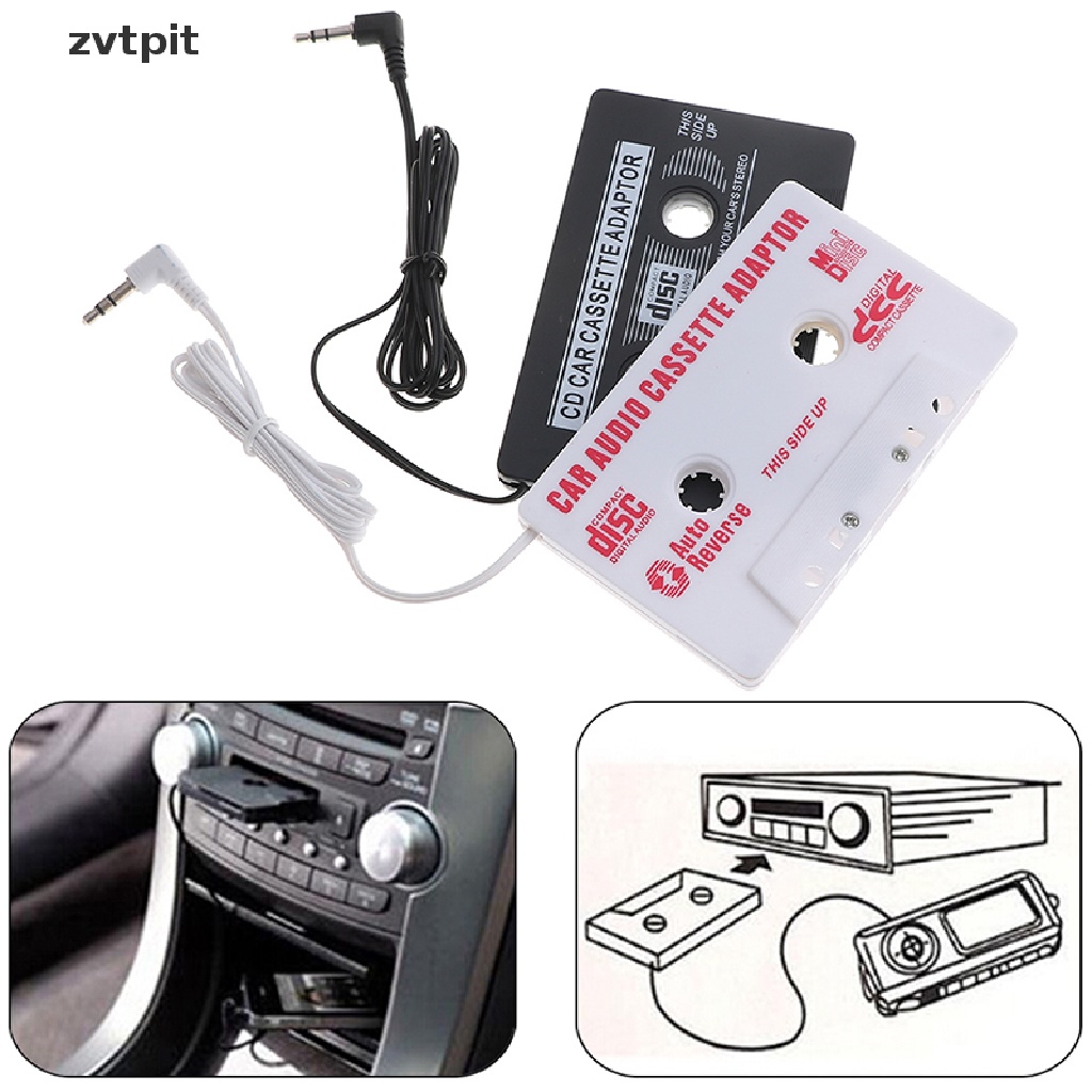 [ZVPT] 1Pc universal 3.5mm AUX car audio cassette tape adapter transmitters DSF