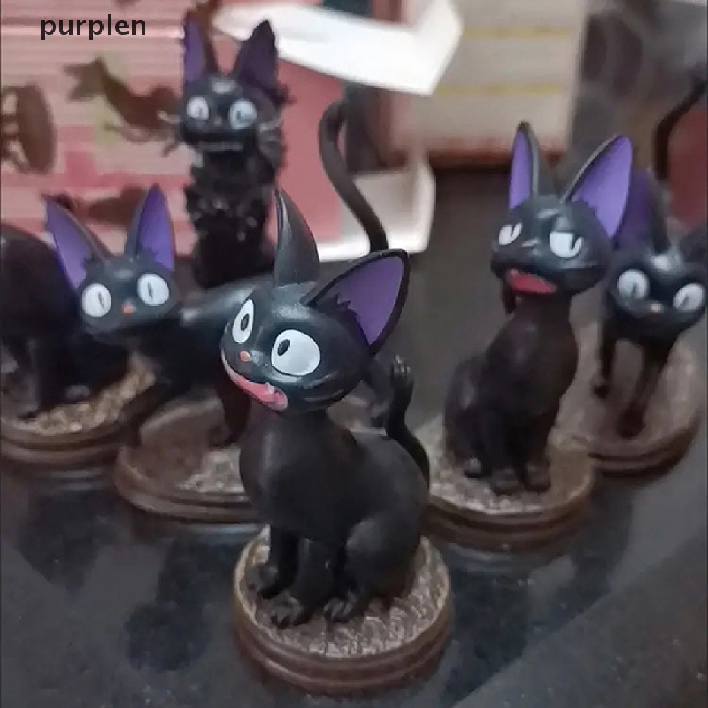 Set 6 hộp ẩn mô hình mèo đen Anime dễ thương để bàn đồ chơi quà tặng sinh nhật