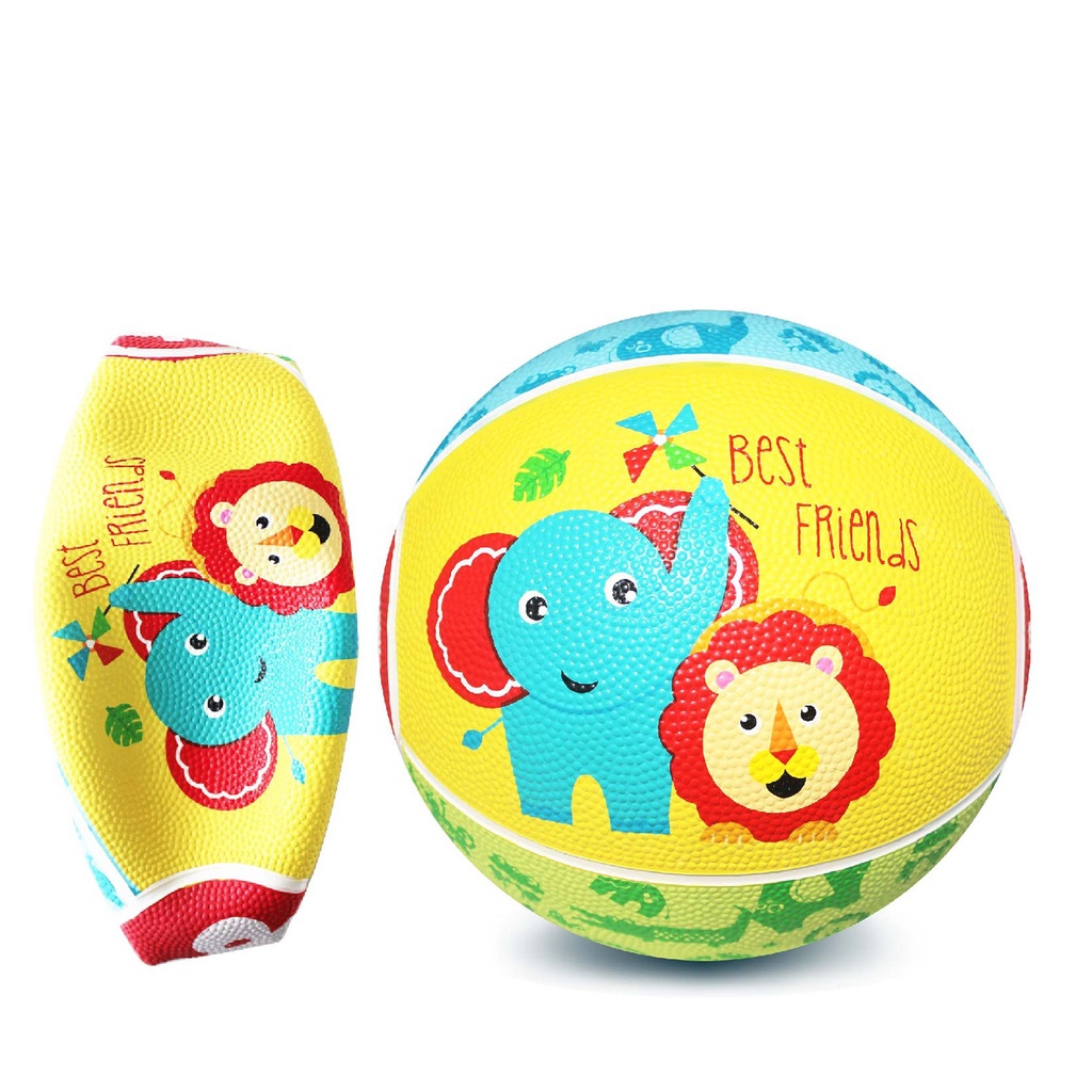 BÓNG HƠI NHỰA DẺO CHO BÉ ĐƯỜNG KÍNH 15/17/22CM CÓ HẠT CHỐNG TRƯỢT VỎ SIÊU DÀY - HÃNG FISHER PRICE