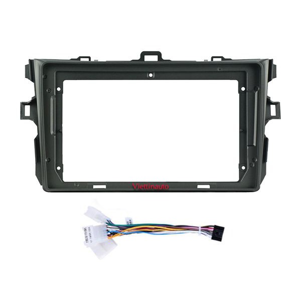 Mặt dưỡng Mặt nạ khung lắp màn hình 9 In xe Toyota corolla altis 2007-2013 Kèm rắc nguồn - Mẫu 2