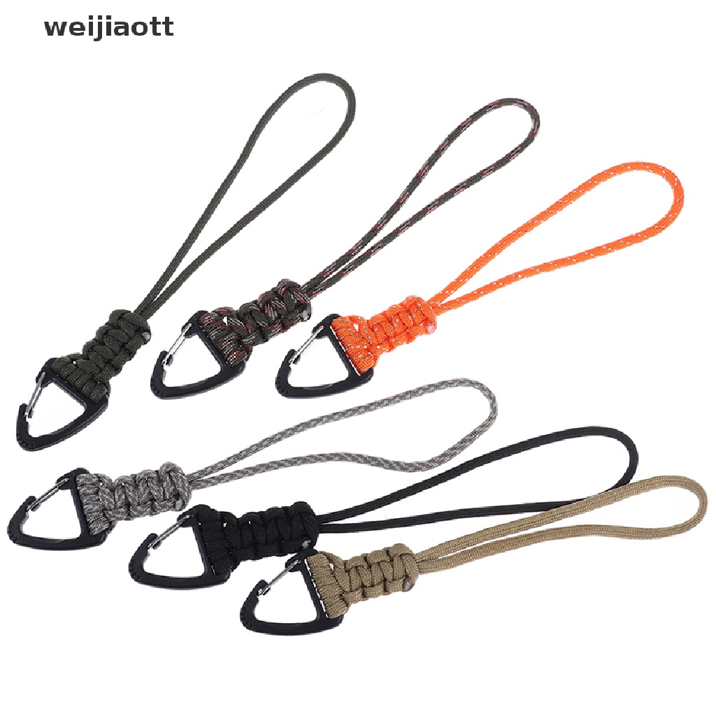 weijiaott Handmade Paracode Braided Tactical Gear Lanyard with Clip Survival Lanyard Cord WT