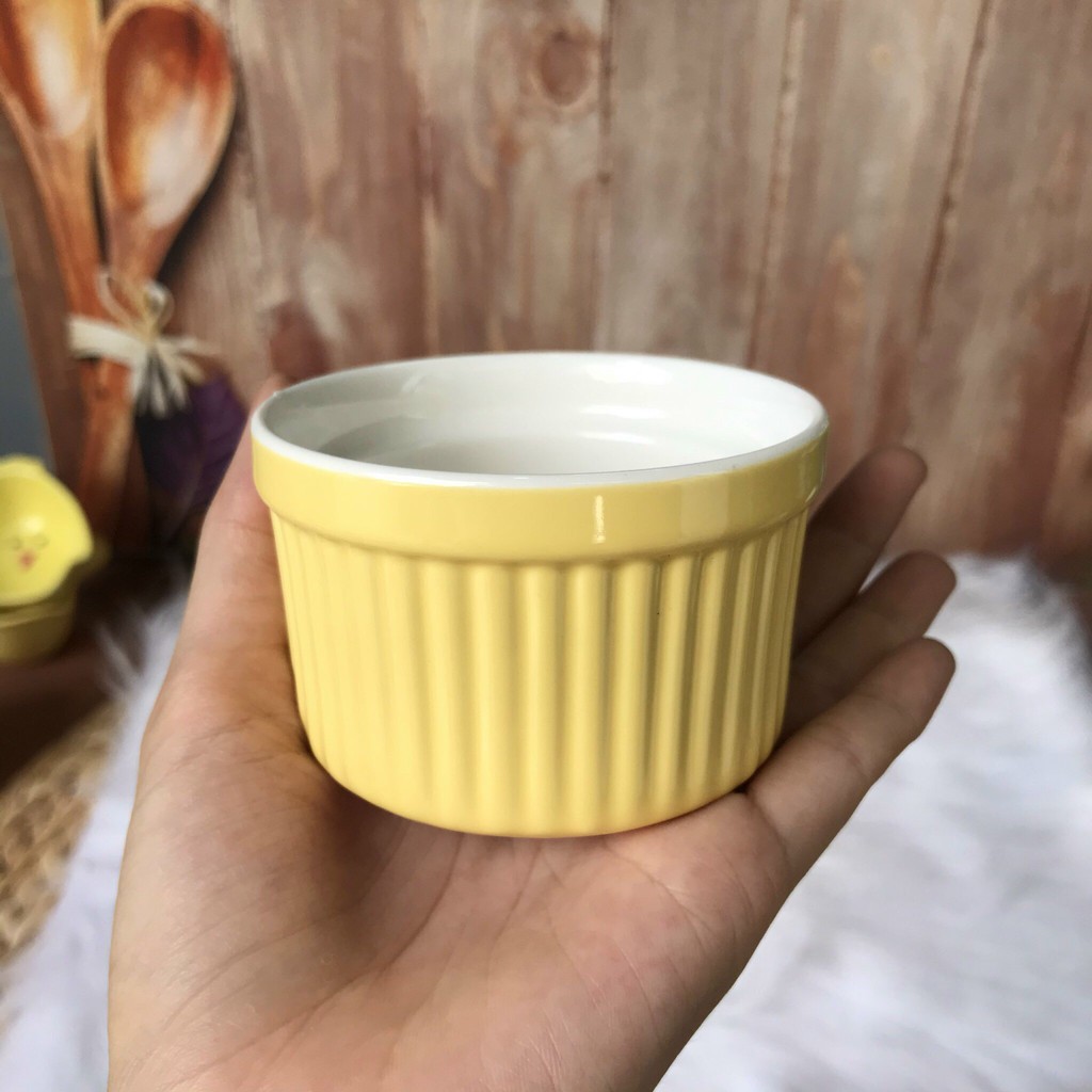 Hũ Sứ Làm Caramen Làm Bánh Flan Khay Nướng Bánh Thố Chưng Yến Ramenkin nhiều màu