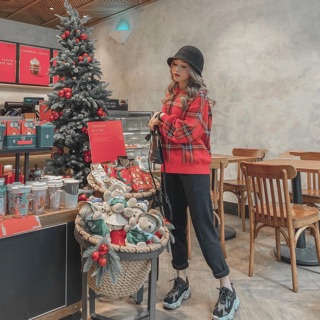 Set len đỏ noel hàng QC kèm ảnh thật