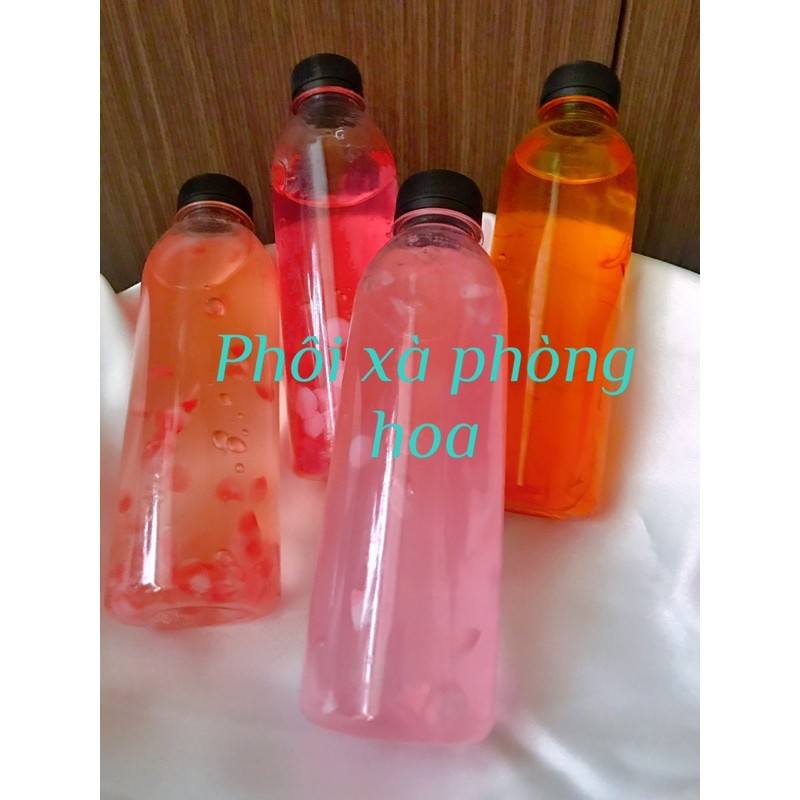 1000ml Phôi xà phòng glycerin cánh hoa dạng gel