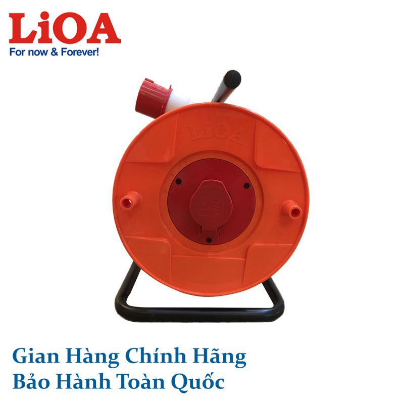 Ổ cắm kéo dài quay tay Rulo cuộn dây và ổ cắm 1 pha 3 dây  LiOA (QT1P25CCA-25)