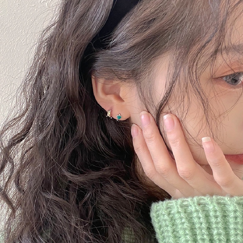 Cặp khuyên tai nữ Ahellogirl thời trang Hàn Quốc
