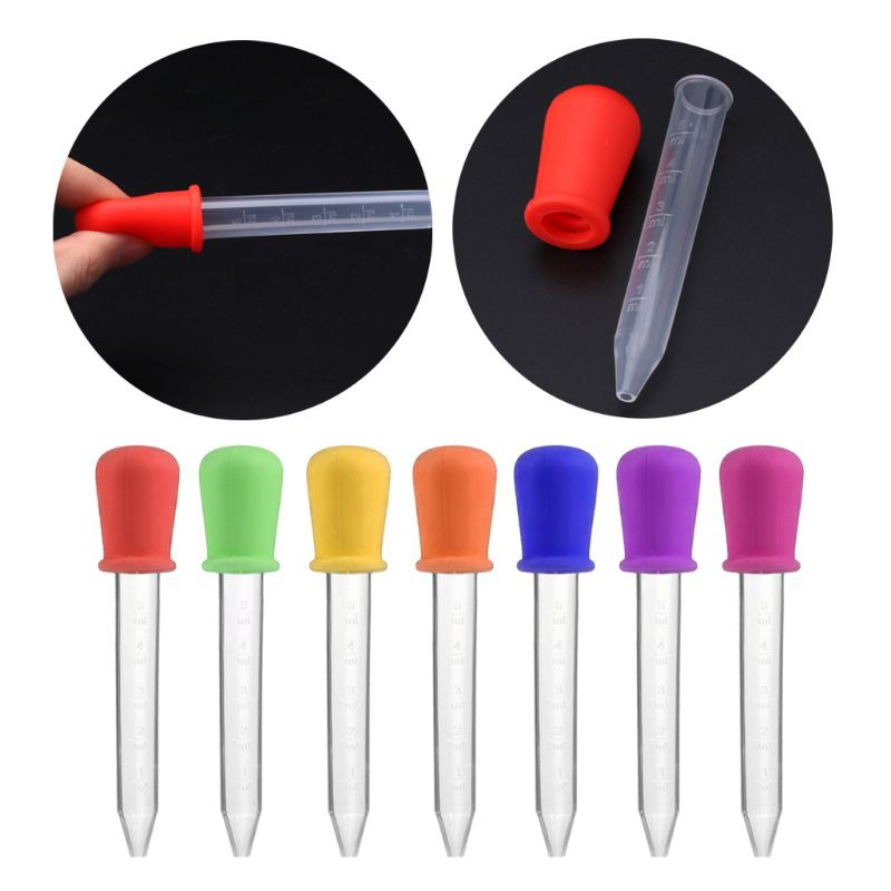 Ống Bơm Dung Dịch Silicone 5ml Tạo Hình Thỏ Con Trang Trí