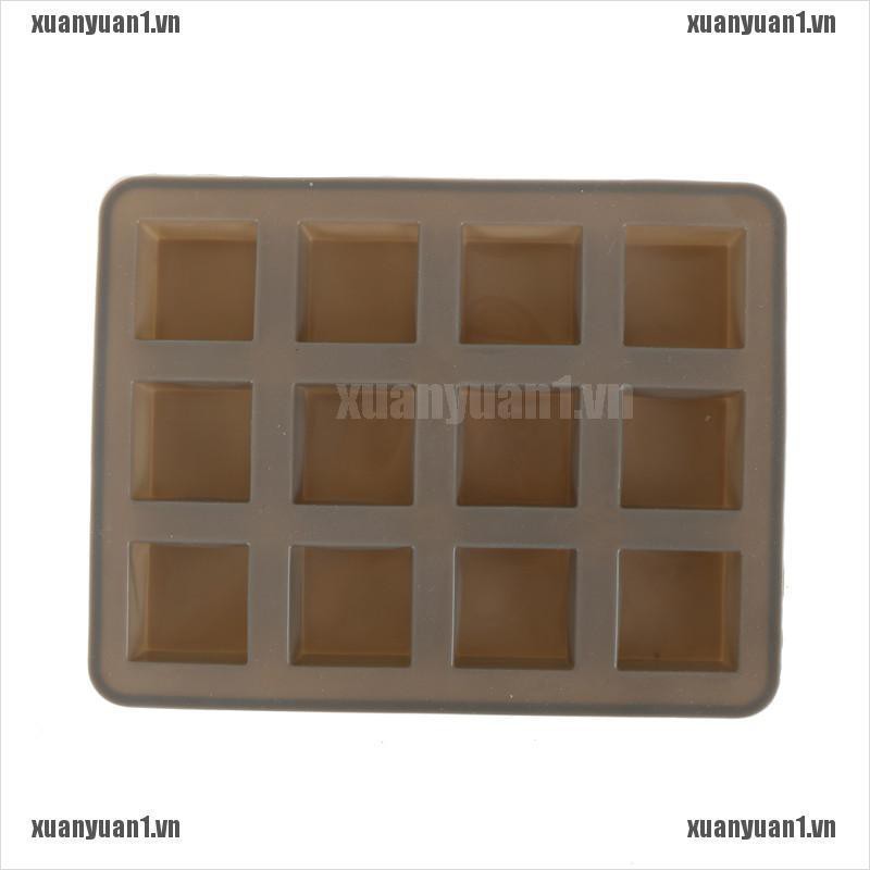 Khuôn Làm Bánh / Sô Cô La / Xà Phòng Hình Thanh Vuông Bằng Silicone DIY 1