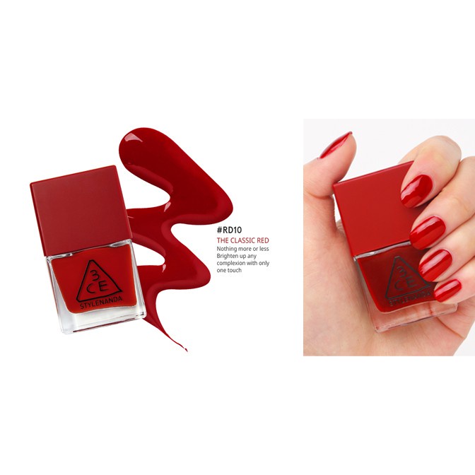 (CÓ BILL) Sơn Móng Tay 3CE NAIL LACQUER 9ml