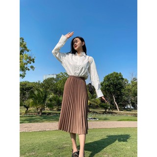 Chân Váy Midi xếp ly