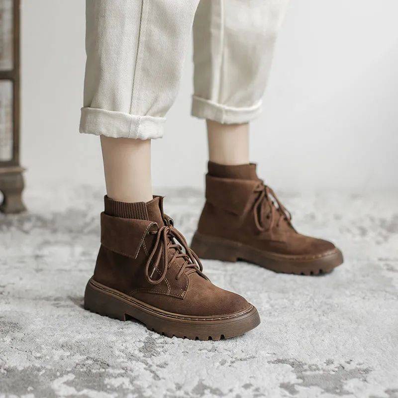 Giày Boot Martin Thiết Kế Mới Thời Trang Theo Phong Cách Anh Dành Cho Nữ