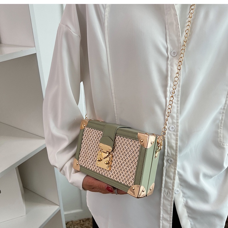 Túi Đeo Vai Dây Xích Thời Trang Đơn Giản Dễ Phối Đồ Cho Nữ