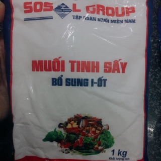 Muối i-ốt sấy 1kg hsd:15-6/2020 giao ngẫu nhiên nhiều loại