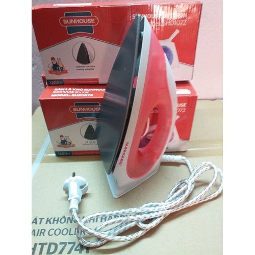 Bàn Là Khô Sunhouse SHD1072, Công suất 1100 W, bảo hành 12 tháng