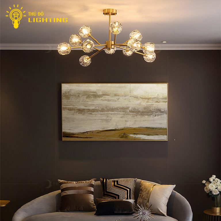 Đèn Chùm Trang Trí Phòng Khách Phòng Ngủ THỦ ĐÔ LIGHTING Mang Phong Cách Hiện Đại Hera Phale 9557