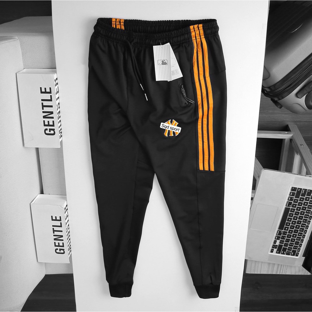 Quần dài Jogger nam 3 sọc thể thao chất thun lạnh 4 chiều - Q162