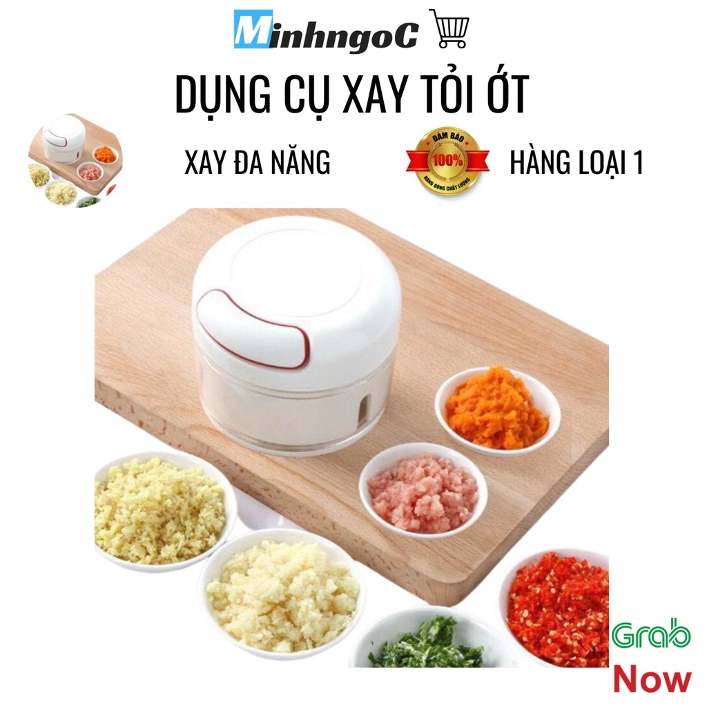 Dụng cụ xay tỏi ớt băm nhỏ gia vị thực phẩm mini tiện lợi  - Siêu Thị Minh Ngọc