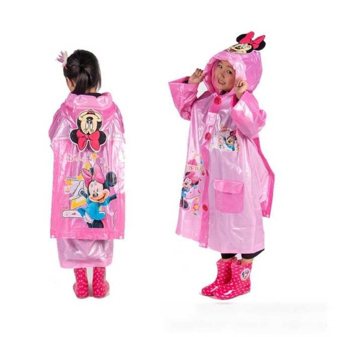 Áo mưa cho bé trai bé gái đi học hình ngộ nghĩnh mặc cực yêu (Không kèm ủng)