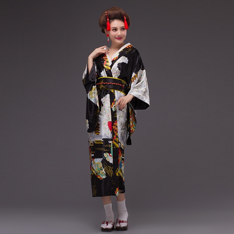 Trang Phục Kimono Truyền Thống Nhật Bản Hóa Trang Nhân Vật Yukata