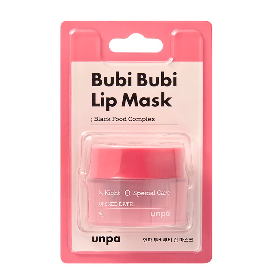 Mặt nạ ngủ môi Unpa Bubi Bubi Lip Mask 9g