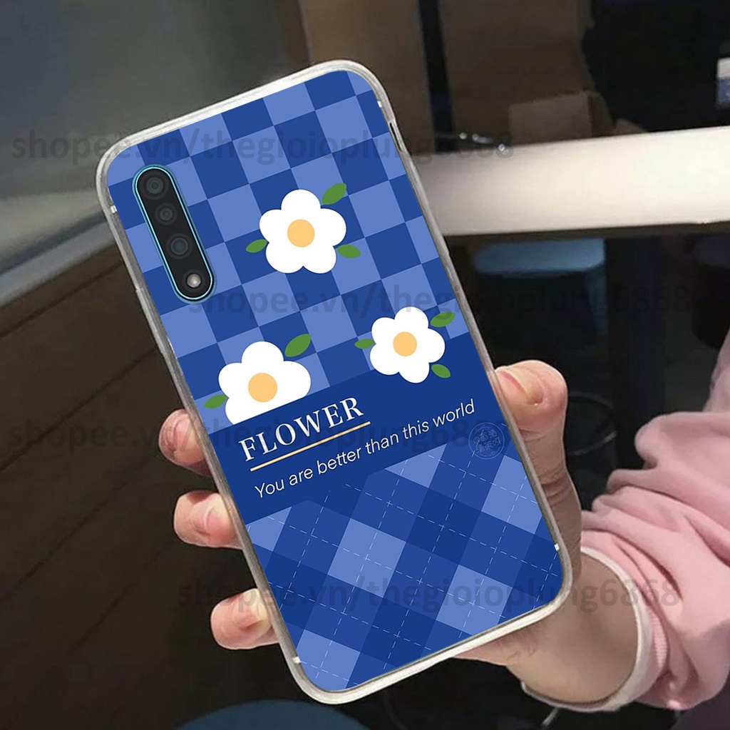 Ốp Vsmart Live in hình caro gấu vịt cute dễ thương, đầy đáng yêu