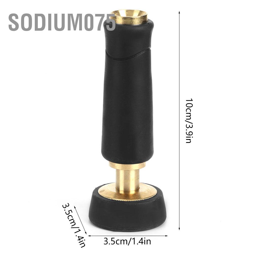 Sodium075 Spray Hose Nozzle Adjustable Brass Head Garden Water Sprayers Fittings