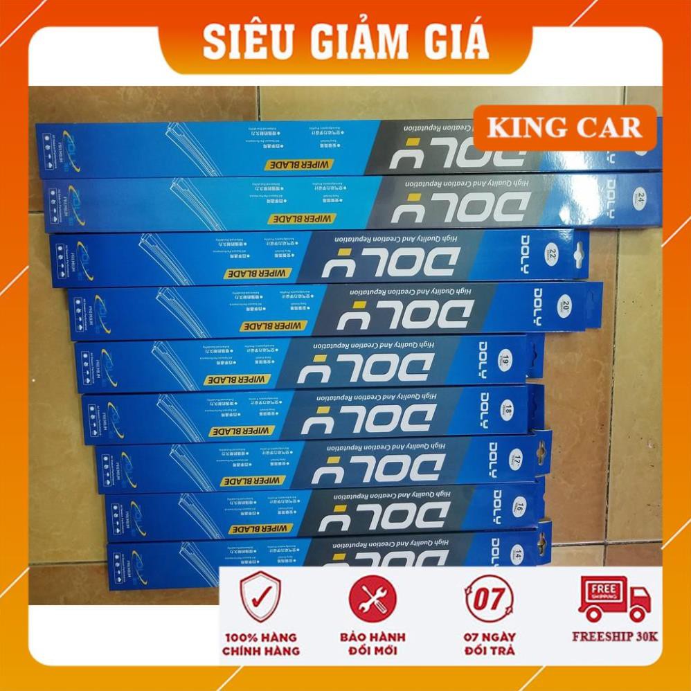 Gạt mưa xe ô tô, gạt mưa silicone Doly chính hãng- gạt sạch, êm ái, hiệu quả - Shop KingCar