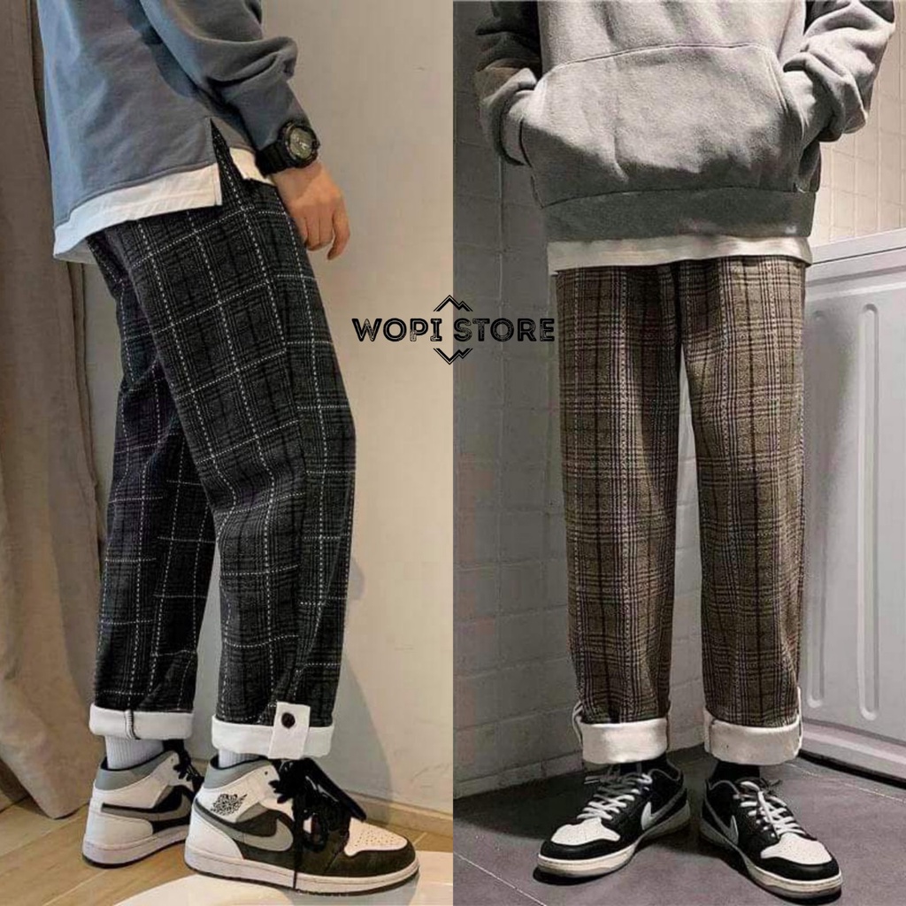 Quần Dài Caro CUSI PANTS Phối Line Ulzzang Unisex