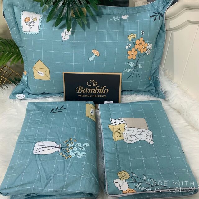 Set ga gối cotton bambiloo