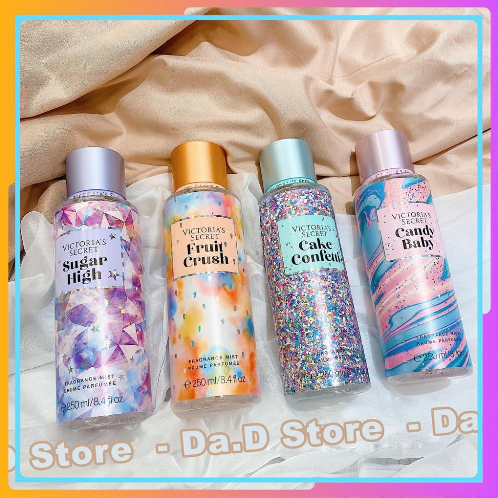 Body Mist 🍭 FREEShip Đơn 250k 🍭 Xịt Toàn Thân VICTORIA'S SECRET 250ML - Chính Hãng - Xịt Thơm Body Mist Hương Hoa Quả