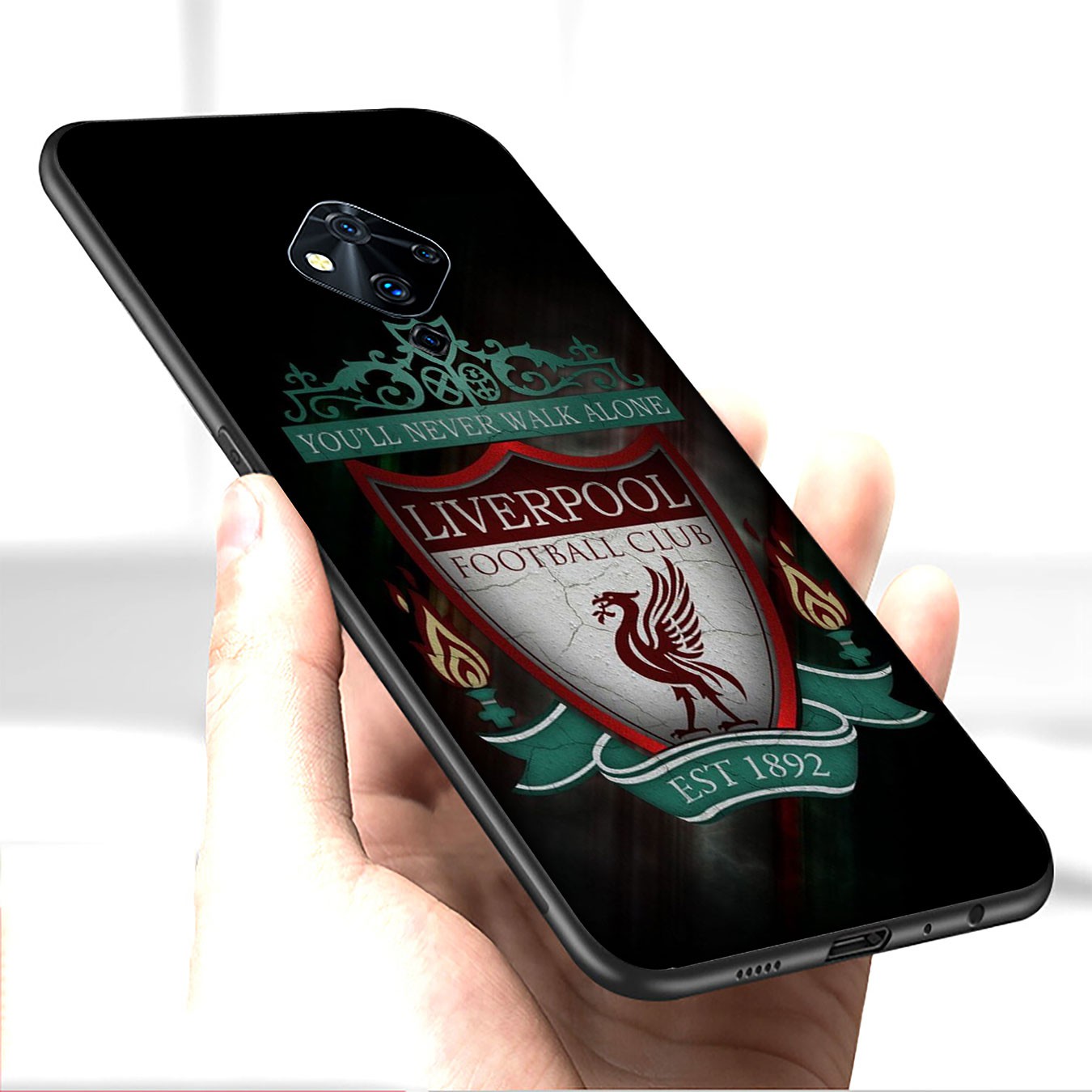 Ốp Điện Thoại Silicon Mềm In Logo Liverpool Cho Samsung Galaxy A9 A8 A7 A6 Plus J8 2018 + A21s A70 M20 A6 + A8 + F10