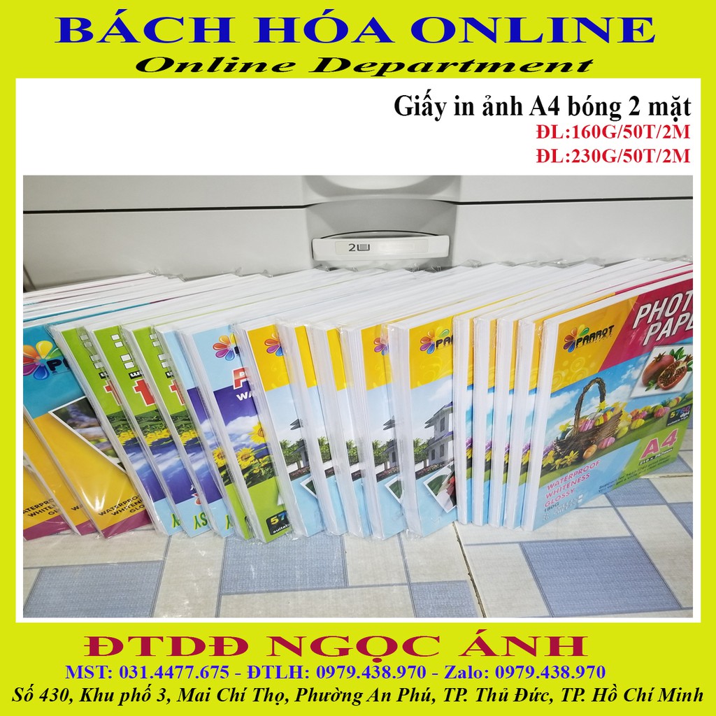 Giấy in ảnh A4 2 mặt bóng DL-230G