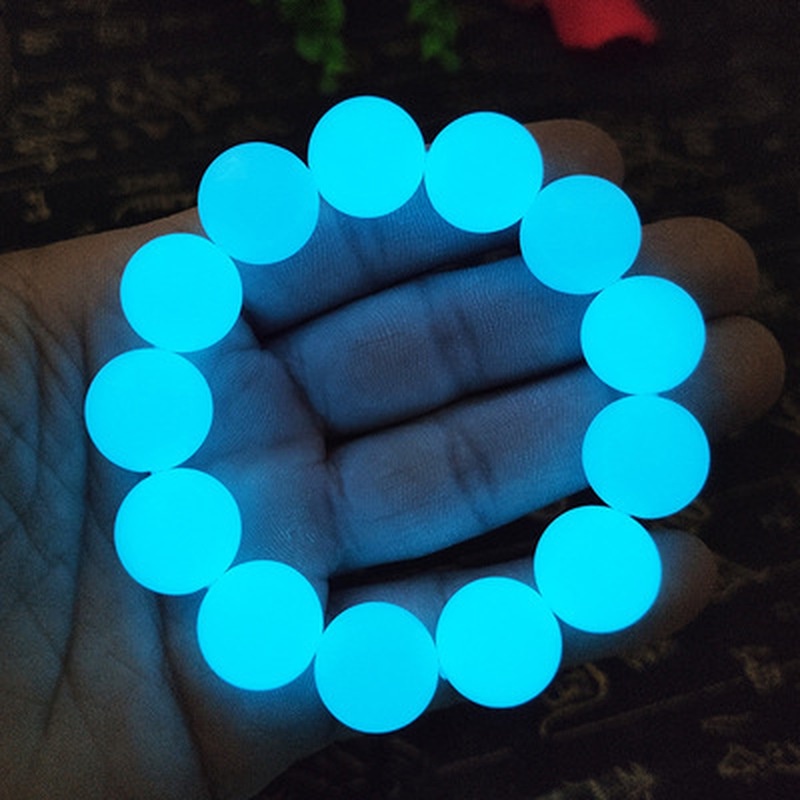 Vòng Tay Đá Phát Sáng Hạt 8mm (chọn màu phát sáng)