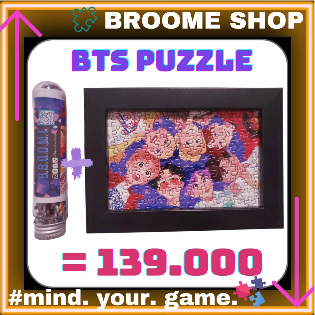 Bộ xếp hình BTS hàng tặng kèm photocard BTS kèm khung