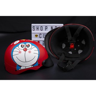 MŨ BẢO HIỂM DORAEMON MẮT LONG LANH