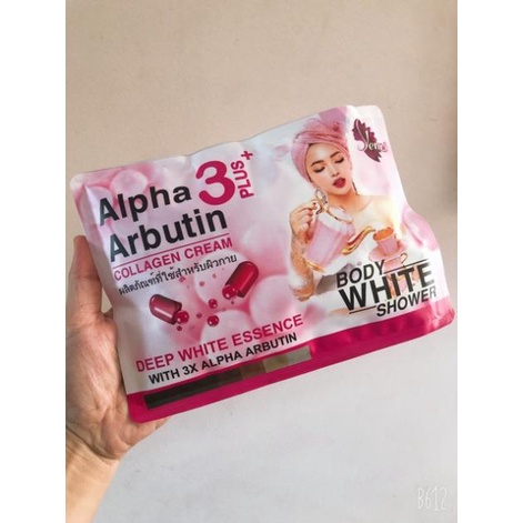 Sét ủ tắm Body White shower Alpha Arbutin mẫu mới | BigBuy360 - bigbuy360.vn