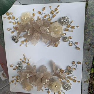 bộ cài tóc cô dâu hoa von