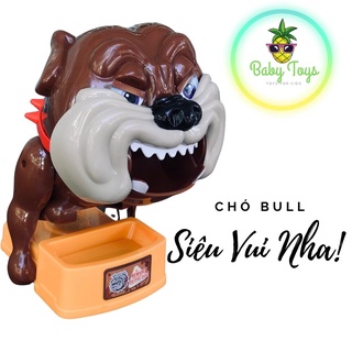 Đồ chơi chó bull canh xương, đồ chơi vui nhộn,CB001, chó bull hung hăng, chó bull dữ tợn