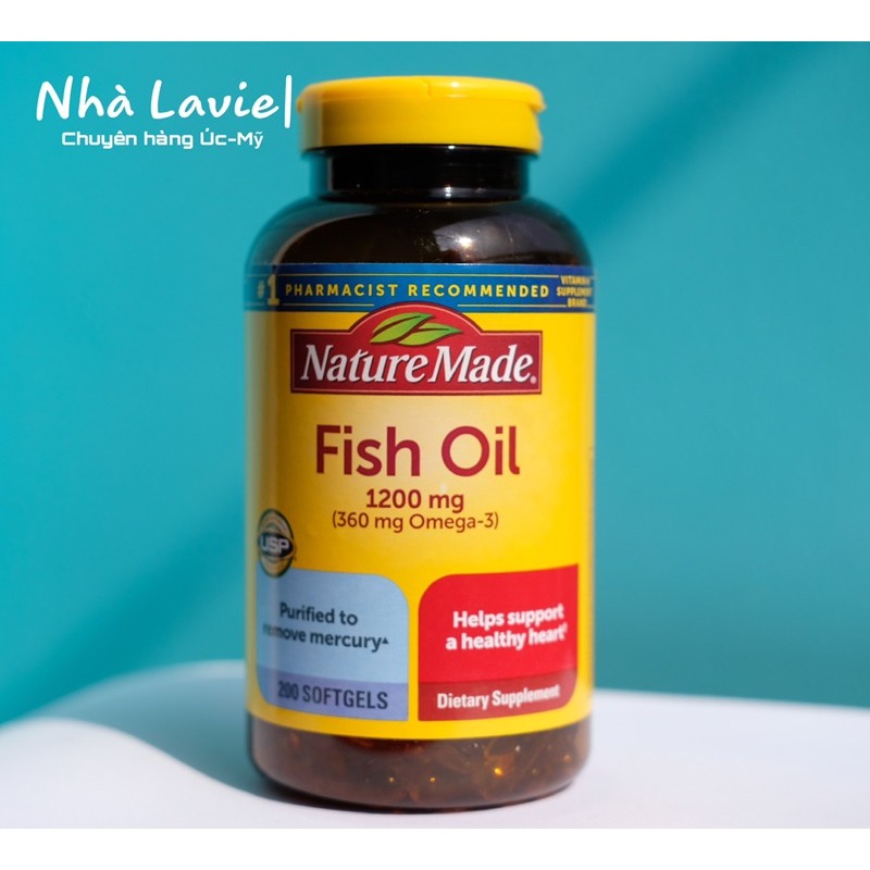 Viên uống dầu cá Nature Made Fish Oil 200 viên | Thế Giới Skin Care