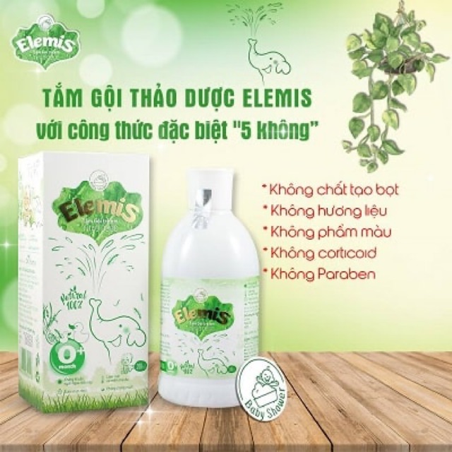 Nước tắm gội thảo dược Elemis ( dùng cho trẻ sơ sinh , trẻ nhỏ)